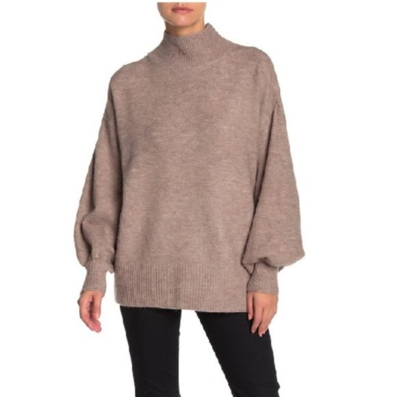 Vince Camuto Mutton Sleeve Mock Neck Sweater - Picture 1 of 7